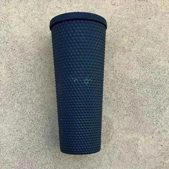 Starbucks 24 oz matte black studded spiked tumbler cold cup reusable iced venti - Picture 4 of 8